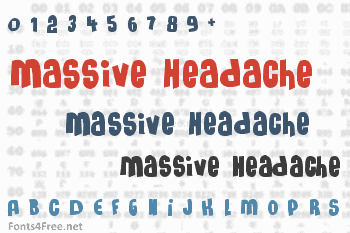 Massive Headache Font