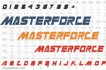 Masterforce Font