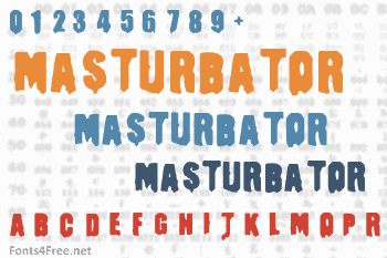 Masturbator Font