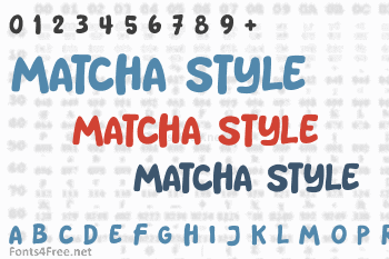 Matcha Style Font