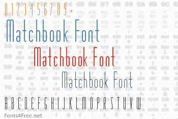 Matchbook Font