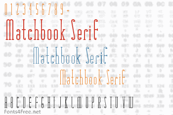 Matchbook Serif Font