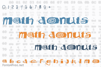 Math Donuts Font