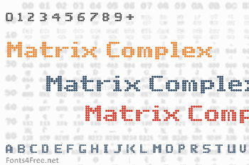 Matrix Complex Font