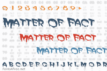 Matter Of Fact Font