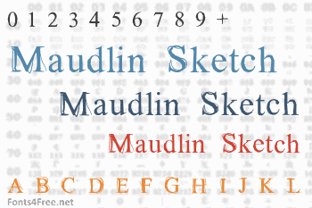 Maudlin Sketch Font