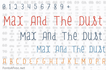 Max And The Dust Font