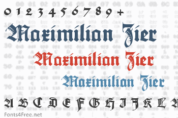 Maximilian Zier Font
