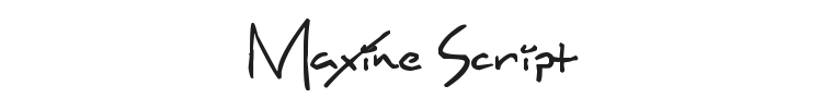 Maxine Script Font Preview