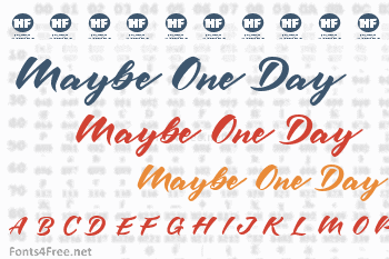 Maybe One Day Font