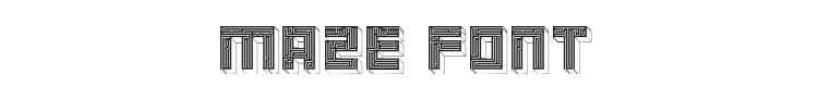 Maze Font