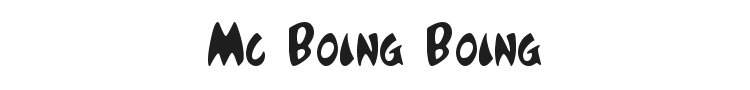 Mc Boing Boing Font Preview