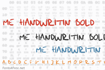 Me Handwritin Bold Font