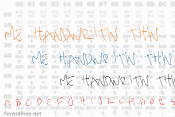 Me Handwritin Thin Font