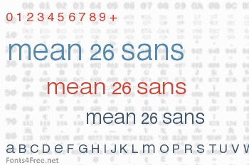 Mean 26 Sans Font