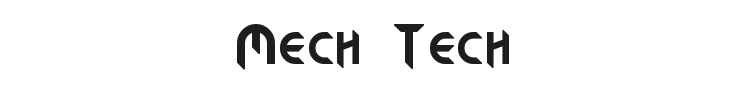 Mech Tech Font Preview