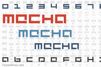 Mecha + Mechanic Font