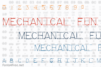 Mechanical Fun Font