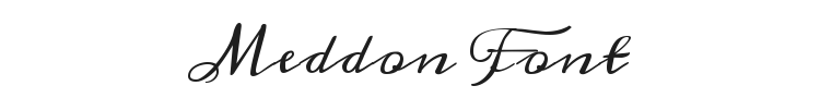 Meddon Font Preview