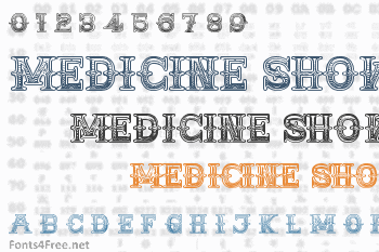 Medicine Show Caps Font