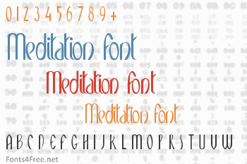 Meditation Font