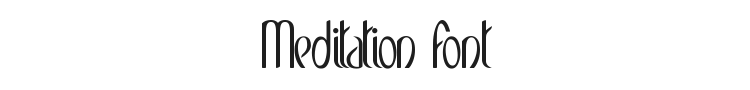 Meditation Font