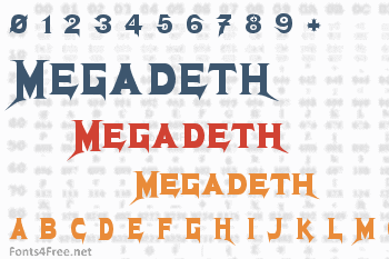 Megadeth Font