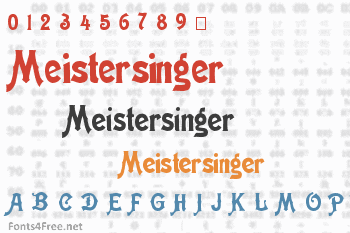 Meistersinger Shadow Font