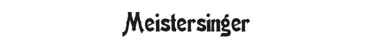 Meistersinger Shadow Font Preview