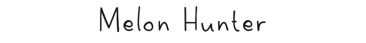 Melon Hunter Font Preview