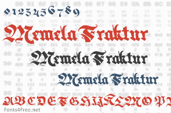 Memela Fraktur Font