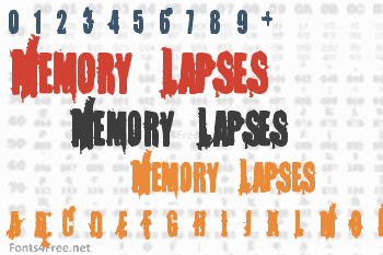 Memory Lapses Font