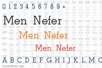 Men Nefer Font