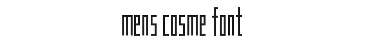 Mens Cosme Font Preview