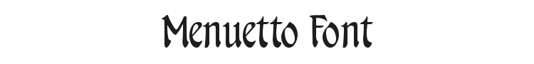 Menuetto Font Preview