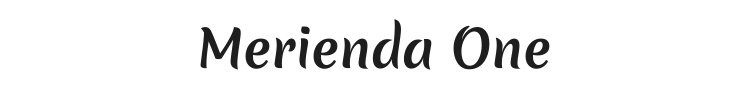 Merienda One Font Preview