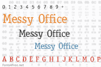 Messy Office Font