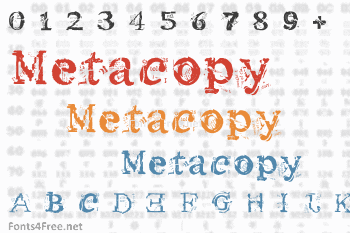 Metacopy Font  Download  Fonts4Free