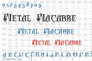 Metal  Macabre Font
