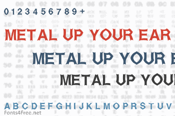 Metal Up Your Ear Font