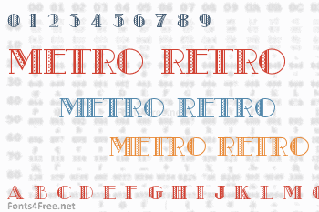 Metro Retro Font