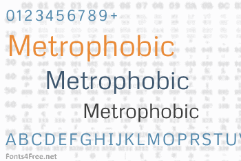 Metrophobic Font