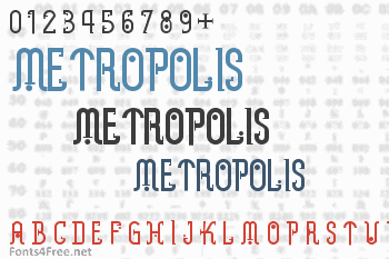 Metropolis Font