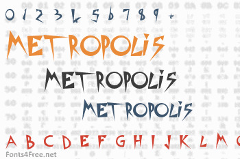 Metropolis Movie Font