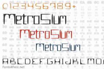 MetroSlum Font