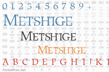 Metshige Font