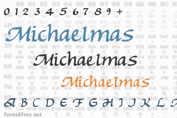 Michaelmas Font