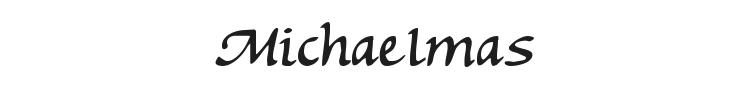 Michaelmas Font Preview