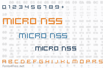 Micro N55 Font