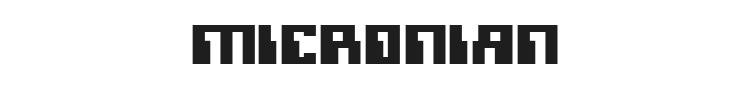 Micronian Font